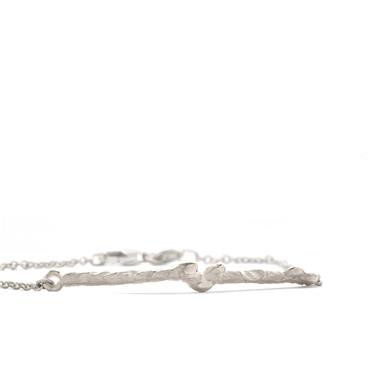Bracelet in silver with branch - Wim Meeussen Antwerp